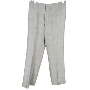 Vintage Due Per Due Pants Size 4 Black White Houndstooth Wool Blend Casual Work